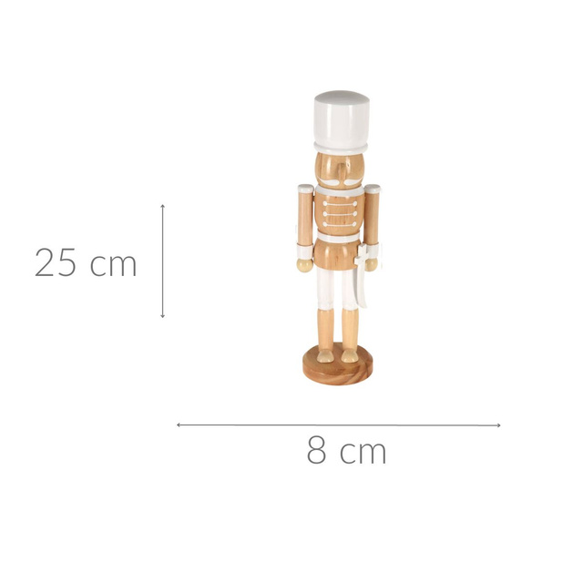 Spărgător de nuci decorativ, din lemn, 25 cm