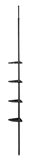 Etajera telescopica Opal, Negru, ALLSTAR