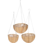 Suporturi pentru flori agățate din țesătură, 3 buc în diferite dimensiuni