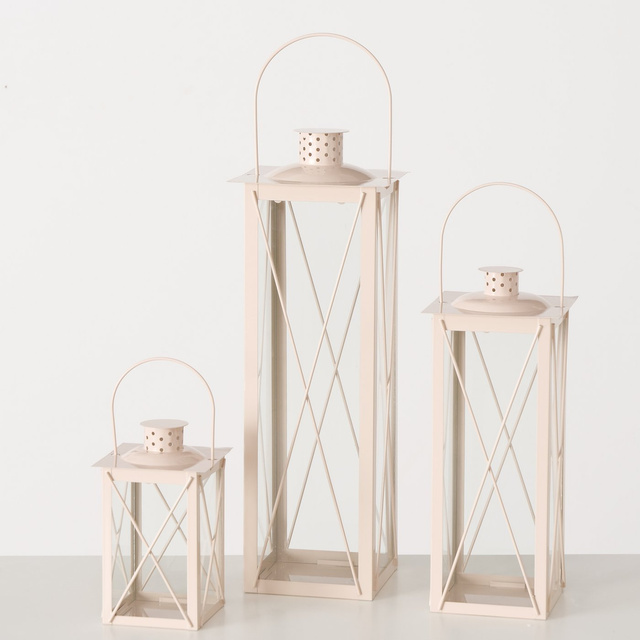 Lantern metalic cu maner, FAROL, 20, 35 si 50 cm