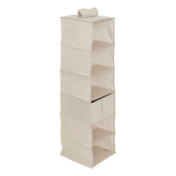 Organizator suspendat pentru dulap DRESSY, 6 compartimente, 30 x 30 x 127 cm
