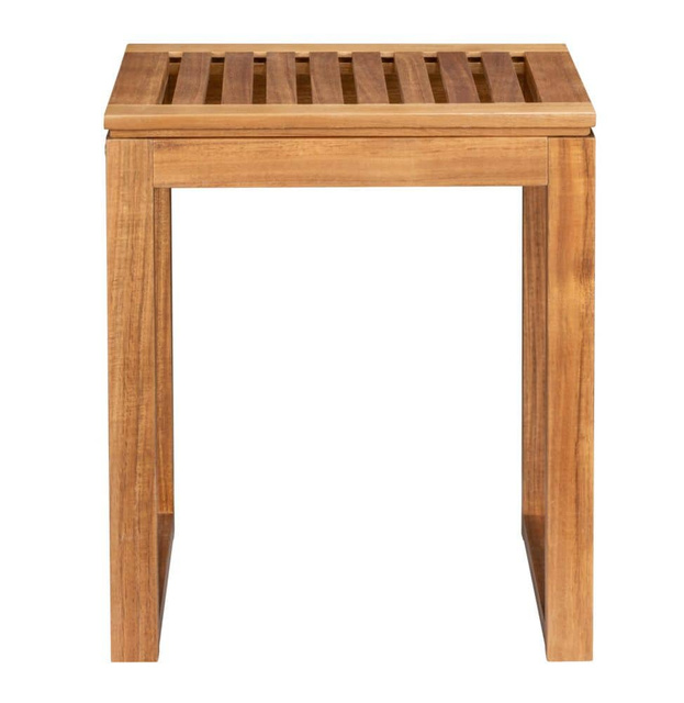 Taburet de baie din lemn de salcâm FONDI, înălțime 46 cm