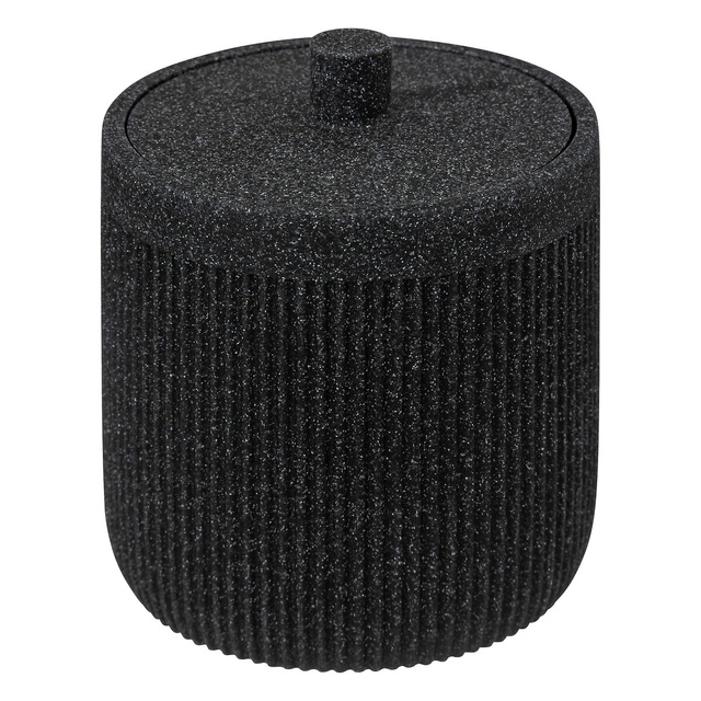 Cutie pentru dischete și bețișoare de urechi ONYX, lemn, Ø 9,9 cm