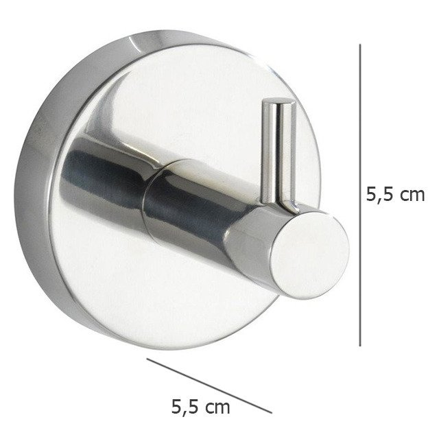 Suport pentru prosoape BOSIO SHINE, WENKO, argintiu strălucitor