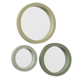 NILSSON set oglinzi rotunde cu cadru gros, 3 buc.