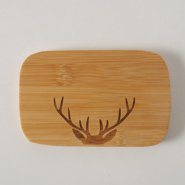 Unt din ceramică ASPEN cu capac din bambus, 16 x 10 cm