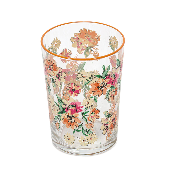 Pahar mare cu model floral, 510 ml