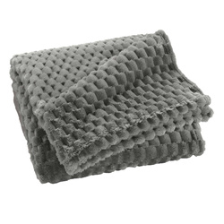 Pătură din flanel 125 x 150 cm FROSTY, gri