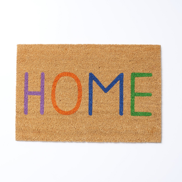 Covoras de  intrare cu  inscripția Home,  60 x 40 cm, maro