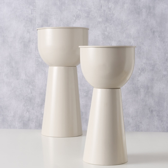 Set 2 suporturi
pentru flori,
metal Rex, alb