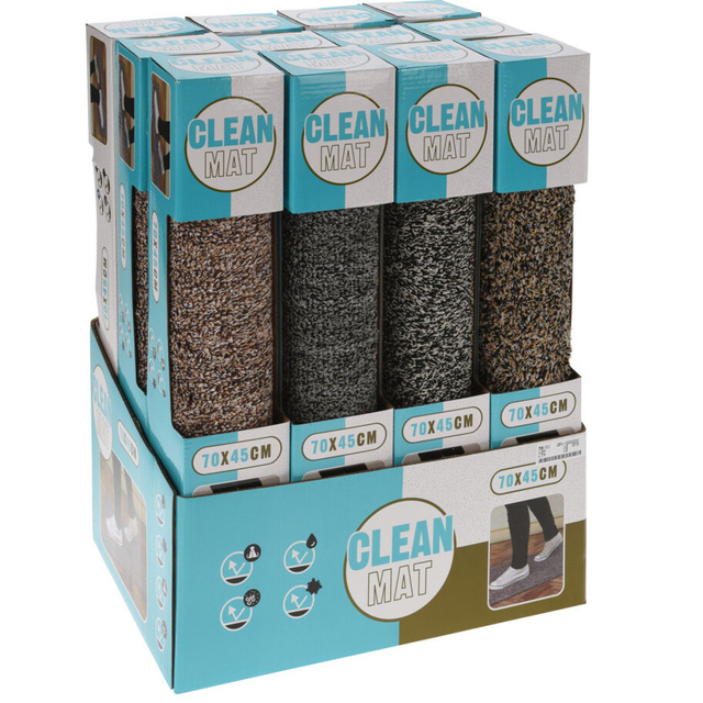 Covoras de intrare din bumbac si poliester, 70 x 45 cm