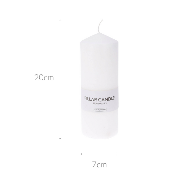 Lumânare cilindrică din parafină, Ø 7 x 20 cm