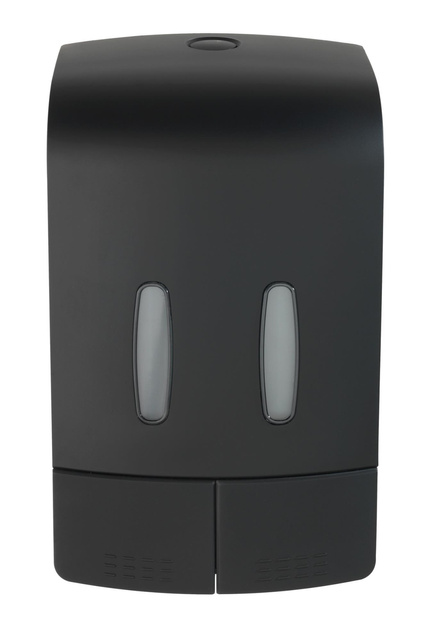 Distribuitor de sapun si dezinfectant TARTAS, cu doua camere, 960 ml, negru, Wenko