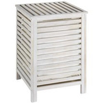 Cos de rufe, Wenko Norway, Lemn, 65 L, Alb