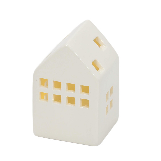 Căsuțe LED ceramice SCANDI, 3 decorațiuni luminoase