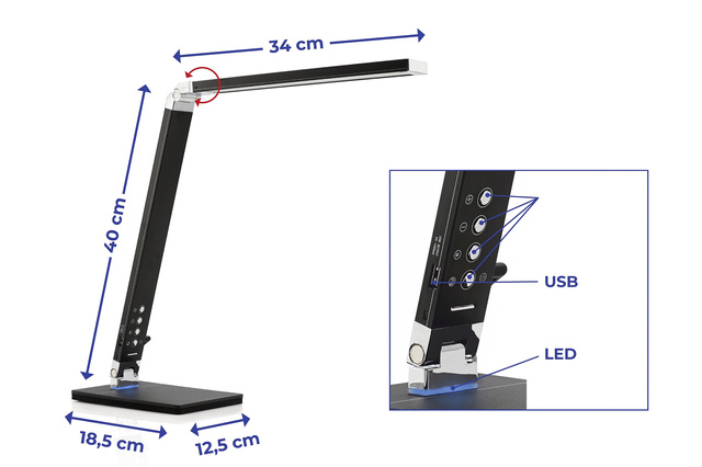 Lampa de masa, 3 moduri de culoare