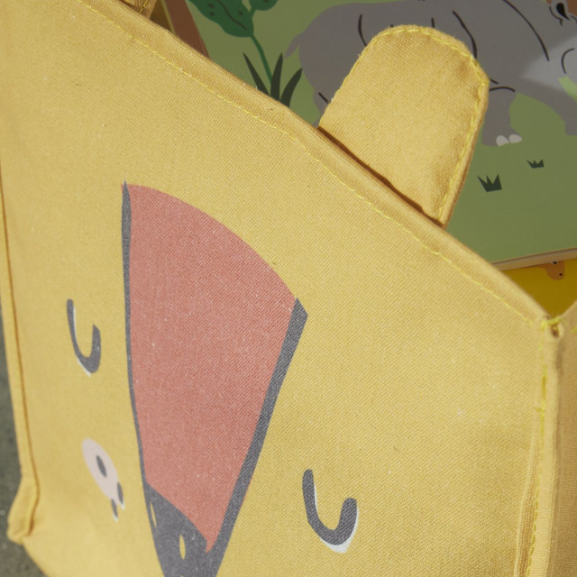 Coș pentru jucării pătrat THE KING OF THE JUNGLE, 31 x 31 x 31 cm