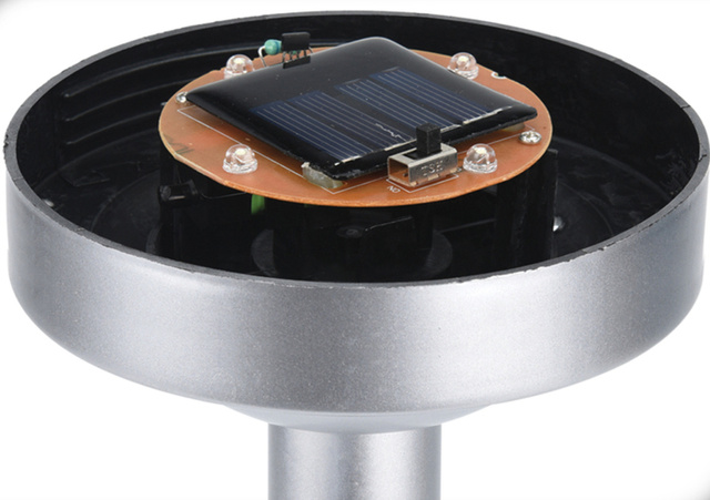 Lampă solară, Ø 15 x 47 cm, 2 LED-uri