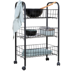 Carucior multifunctional cu 3 niveluri, FLORENZ BLACK, Wenko