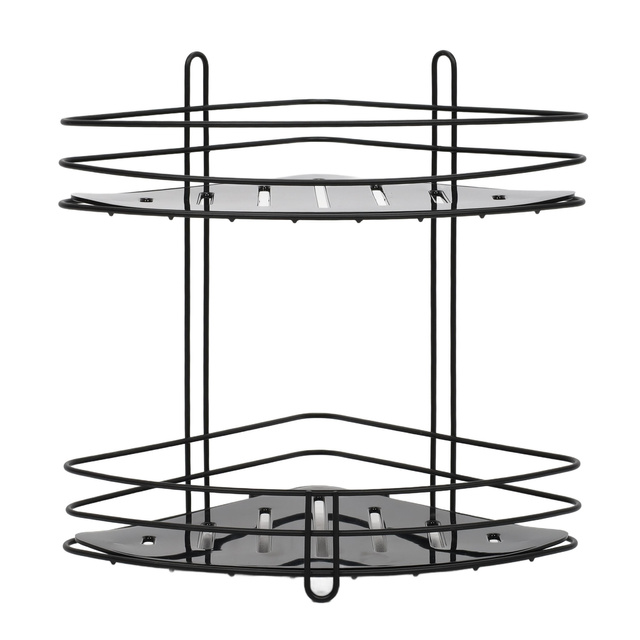 Raft de baie pentru colt cu baza din plastic