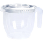 Bol pentru aluat cu capac, cu măsura, 2200 ml