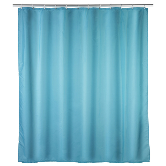 Cortină de duș, textilă, 180x200 cm, WENKO, albastră