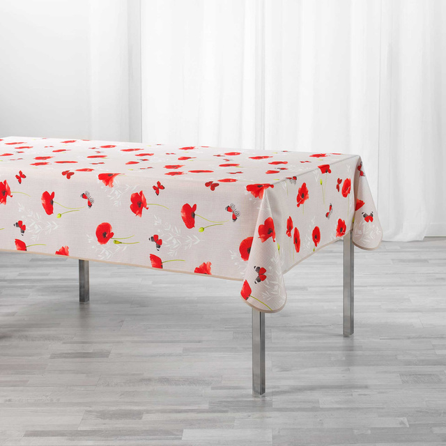 Fata de masa dreptunghiulara SWEET POPPY, maci, 150 x 240 cm