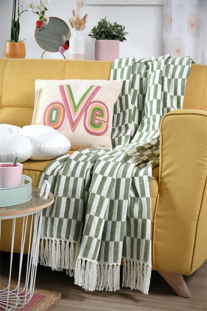 Pătură cu franjuri, SWEETLOVE, 125 x 150 cm