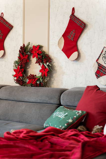 Soseta de Craciun, poliester