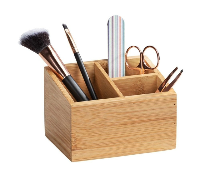 Organizator 3 compartimente pentru baie TERRA, 12x9x8,5 cm, WENKO