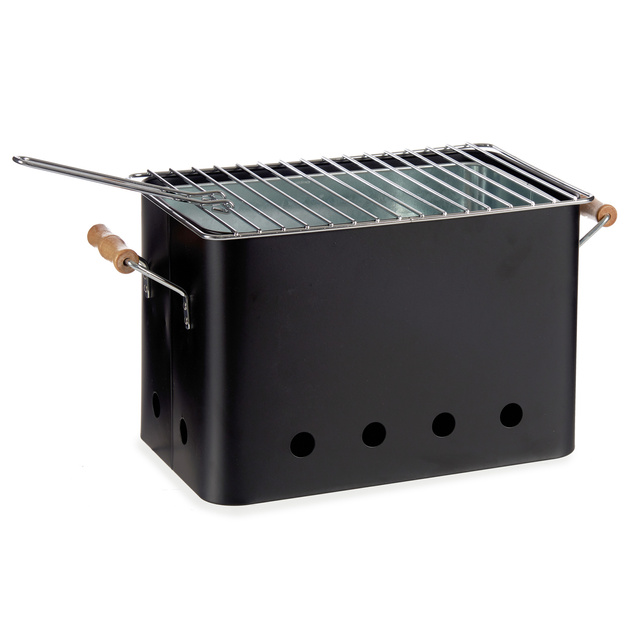 Gratar portabil cu manere, fier si zinc