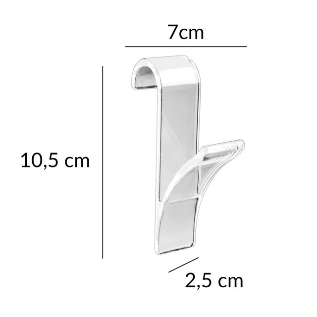 Cârlige - suporturi pentru radiator cu țevi pentru baie, 6 bucăți în set, WENKO, transparent