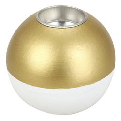 Sfeșnic din lemn în formă de bilă, Ø 10cm