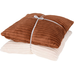 Perne decorative pentru salon din țesătură de șenil, set de 2 bucăți, 45 x 45 cm