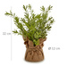 Ierburi artificiale în ghiveci pentru bucătărie, 17,7 cm
