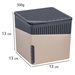 Dezumidificator + cartuș de 0,5 kg - suportă până la 40 m3 de aer, 13 x 13 x 13 cm, WENKO