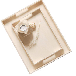 Set 2 tavi din lemn Simplicity