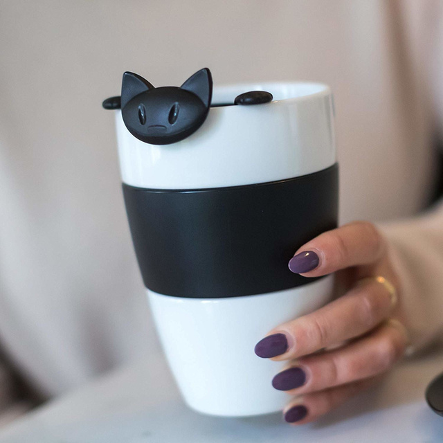 Infuzor de ceai MIAOU, KOZIOL, roz regină