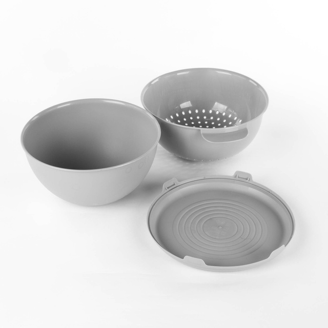 Bol cu strecurătoare și capac, Ø 24 cm