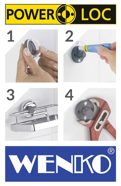 Oglindă cosmetică de perete LED, Power - loc, WENKO