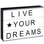 Lampă cu inscripții