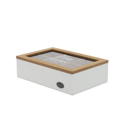 Recipient pentru ceai cu compartimente TEA ROOM, 23 x 15,5 x 8 cm