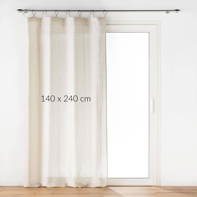 Perdea cu efect de in, PAULINE, 140 x 240 cm