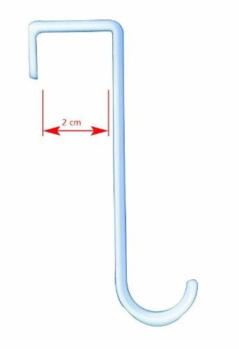 Set 5 cuiere cu atasare pe usa, Argintiu, 8x4x1,5 cm, Wenko