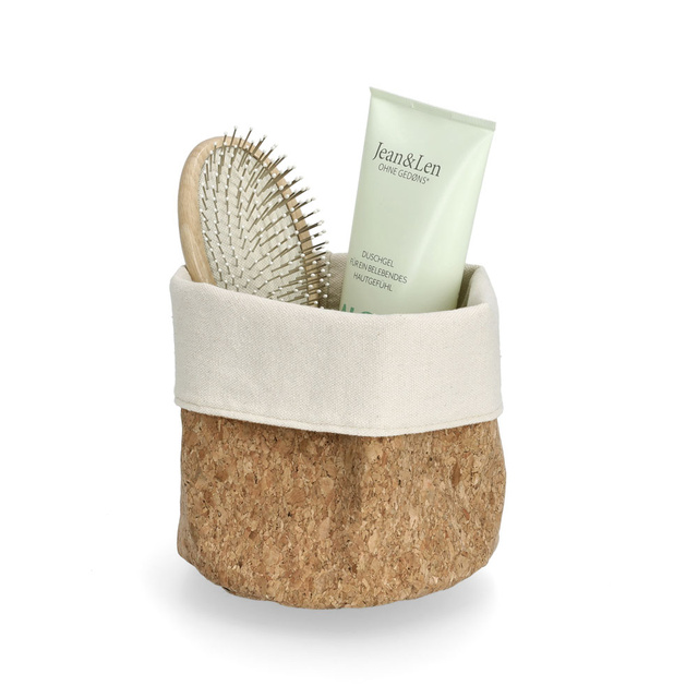 Cos depozitare pluta si bumbac, Ø13 x 13 cm