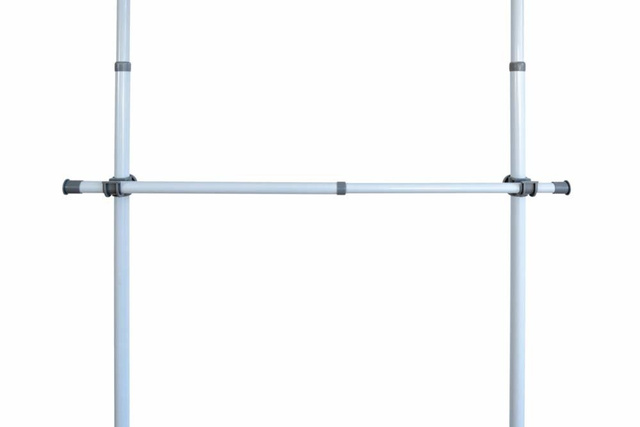 Șină de garderobă, șină de îmbrăcăminte HERKULES 2 bucăți, 75-120 cm, WENKO