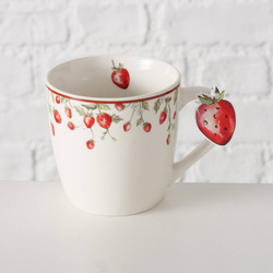 Cana de ceai model cu capsuni Emily, 250 ml