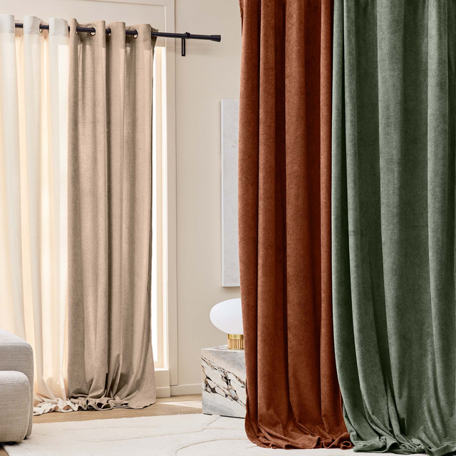 Cortină cu inele 140 x 260 cm WINONA, verde