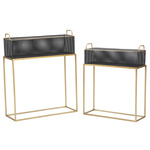 Ghivece din plasă metalică pe suport