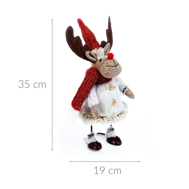 Figurină cu motiv de ren pe o structură metalică